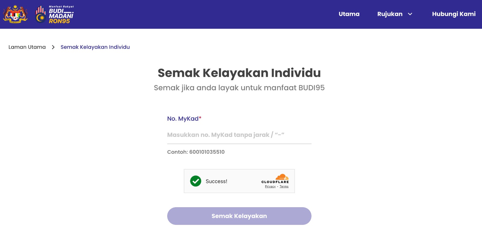Semakan BUDI95